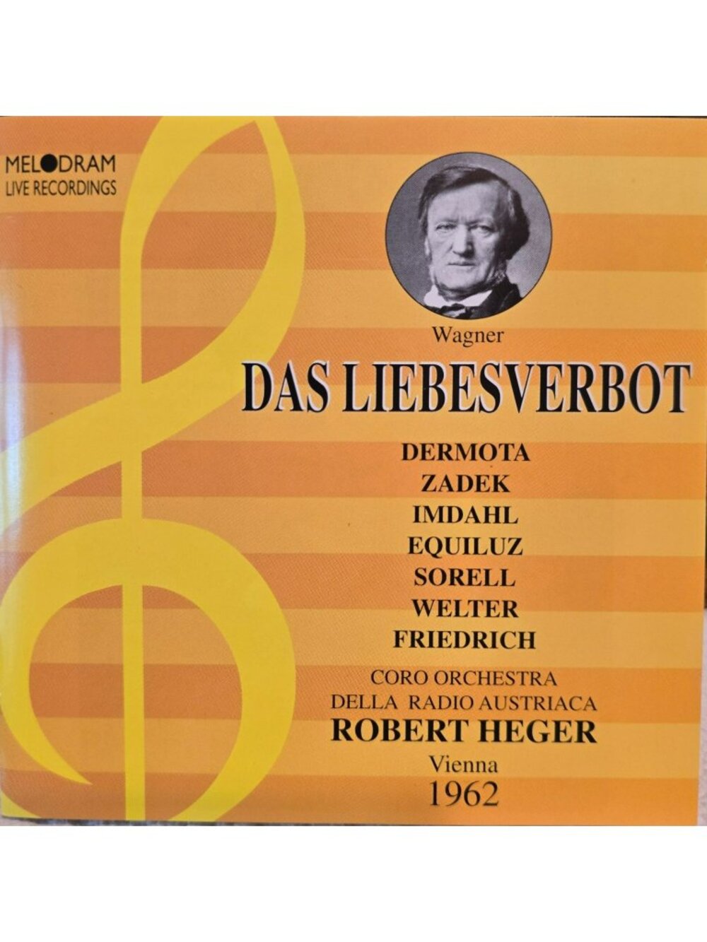 Das Liebesverbot Opera By Wagner 1962 Vienna Robert Heger Melodram Milano 38103c